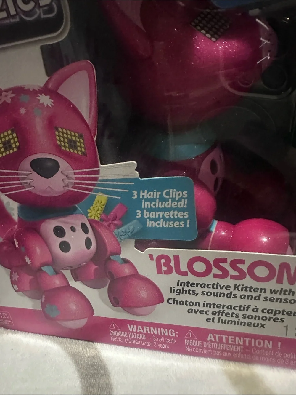 Zoomer Meowzies Blossom Interactive Kitten Toy - Pink
